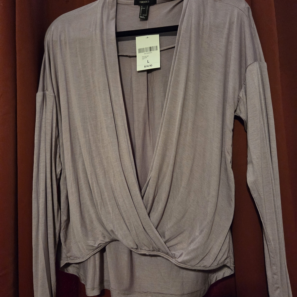 H&M Women's Lavender Wrap Blouse - Never Worn